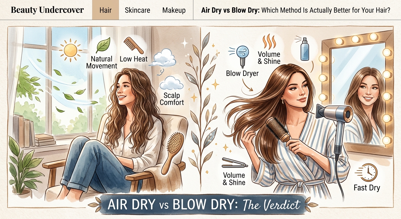Air Dry vs Blow Dry: Which Method Is Actually Better for Your Hair? — 1