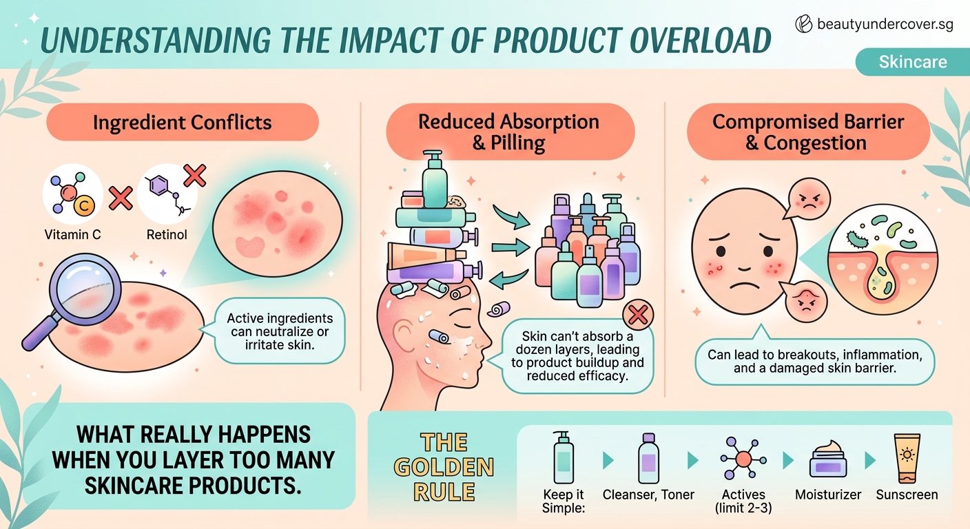 What Really Happens When You Layer Too Many Skincare Products - Illustration 1
