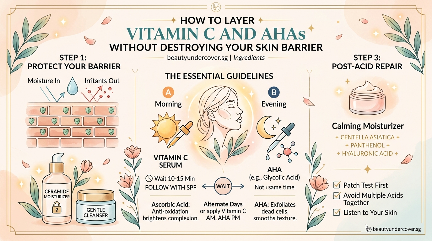 How to Layer Vitamin C and AHAs Without Destroying Your Skin Barrier - Illustration 2