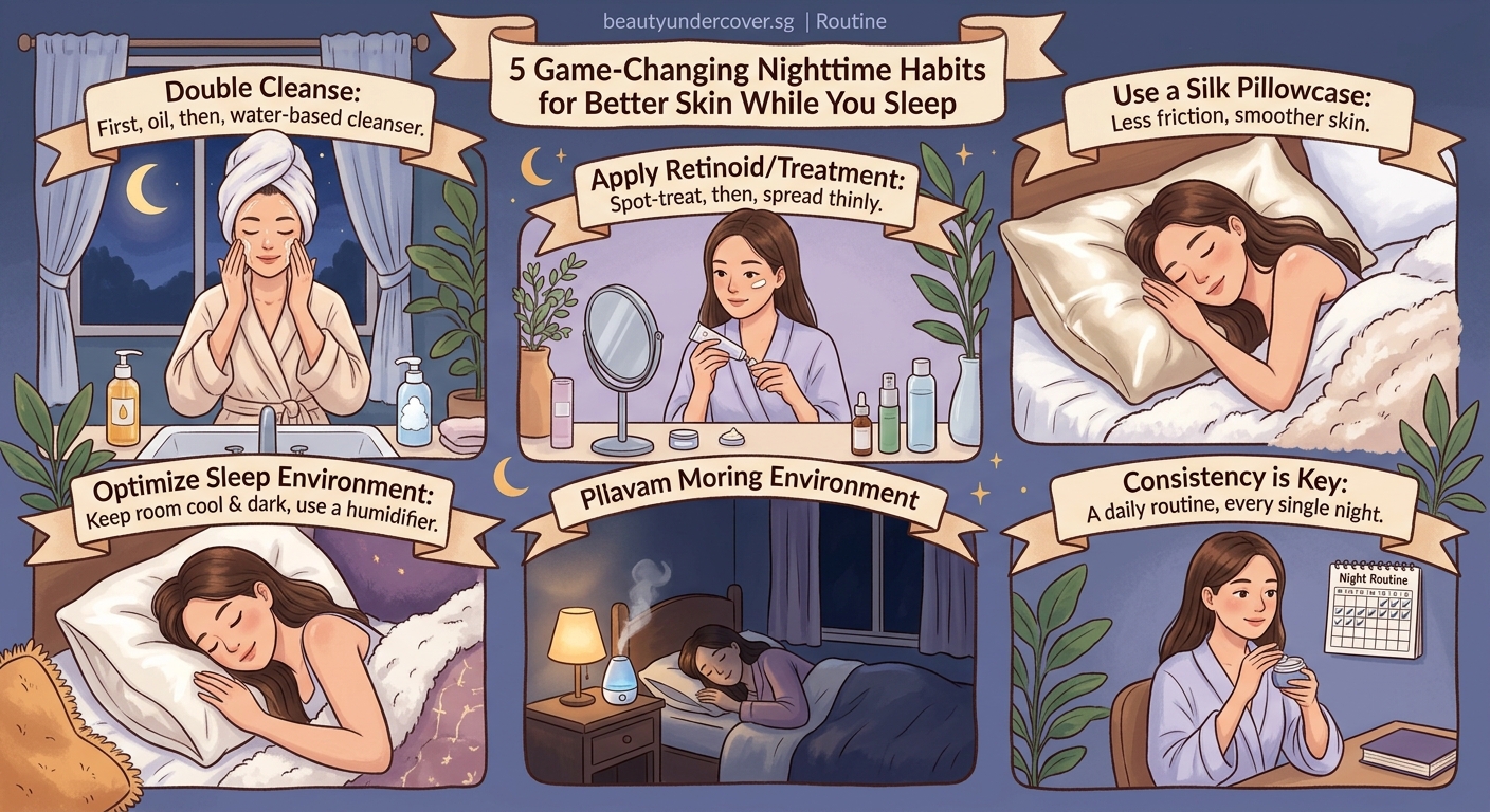 5 Game-Changing Nighttime Habits for Better Skin While You Sleep - Illustration 1