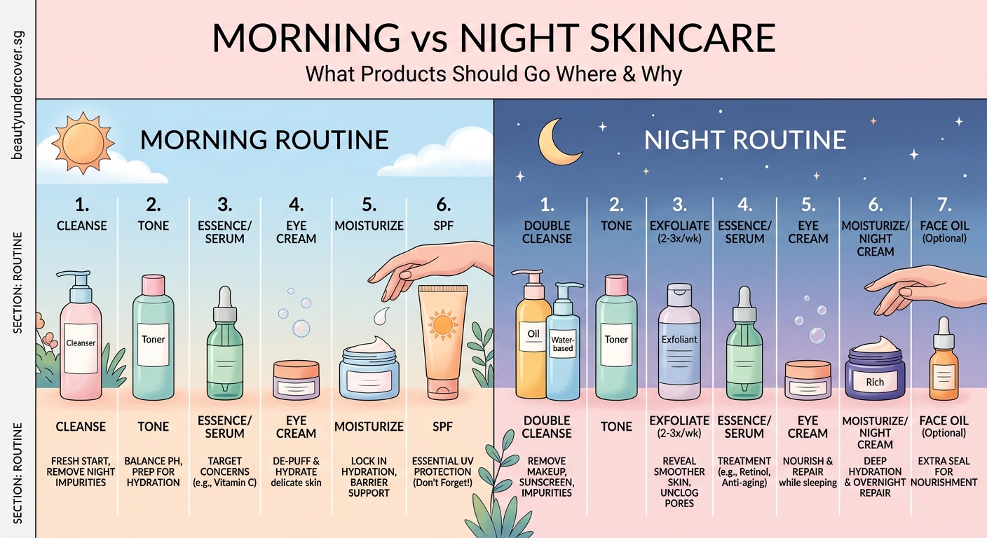Morning vs Night Skincare: What Products Should Go Where and Why - Illustration 2