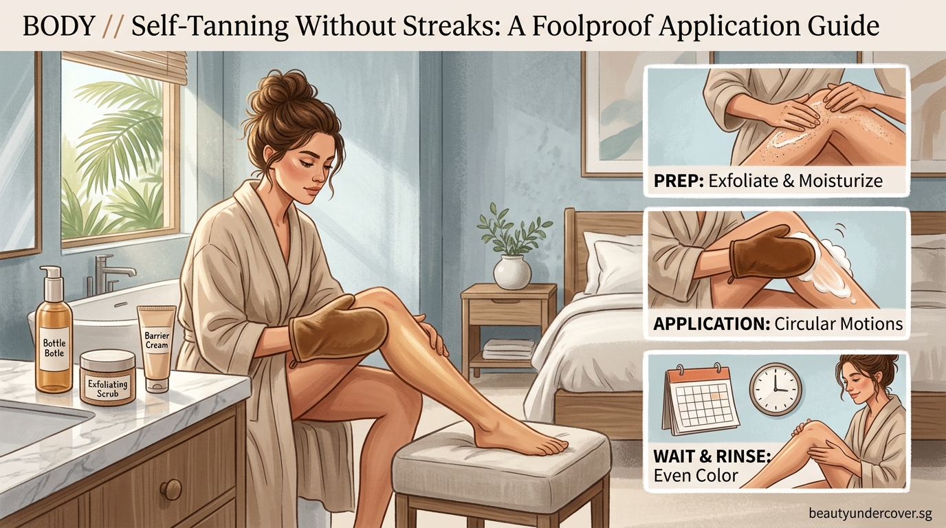 Self-Tanning Without Streaks: A Foolproof Application Guide - Illustration 1