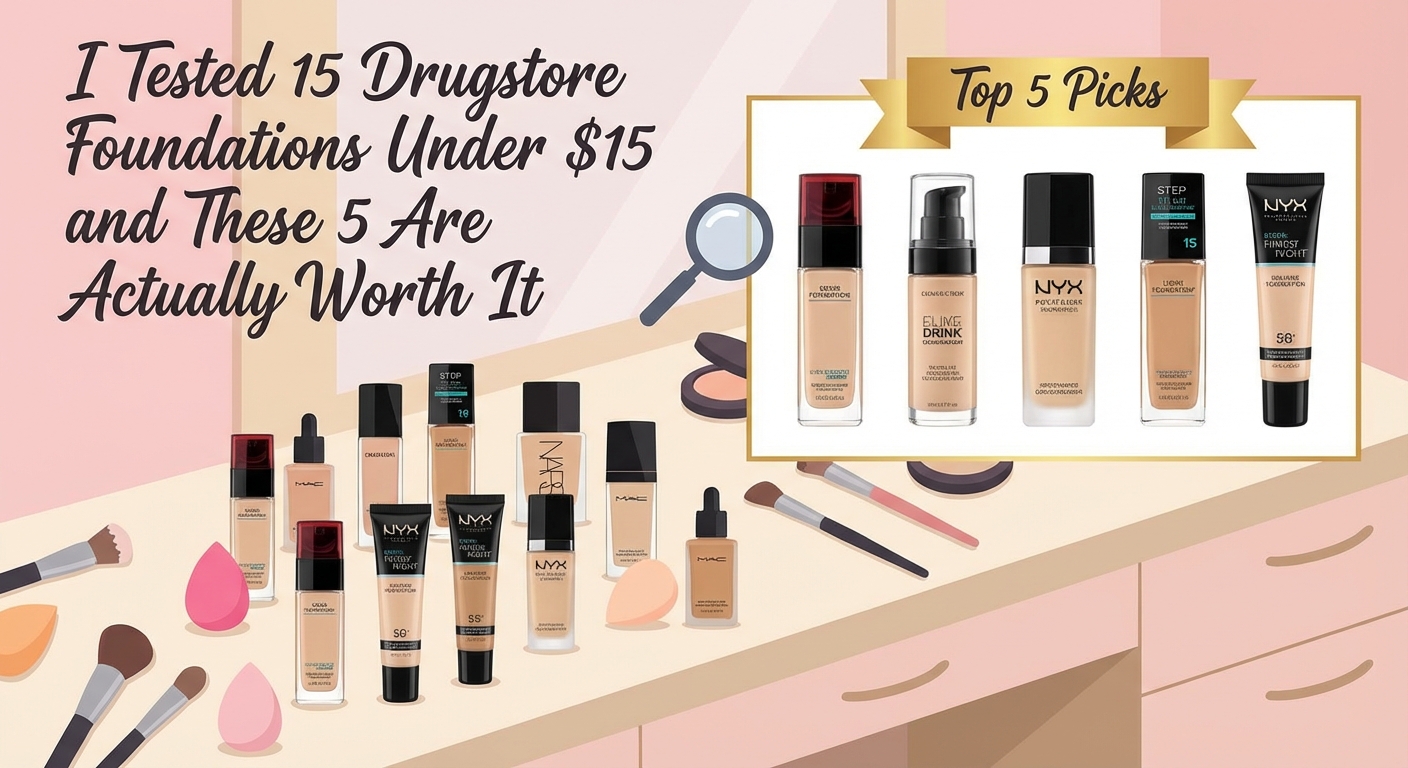 I Tested 15 Drugstore Foundations Under $15 and These 5 Are Actually Worth It — 2