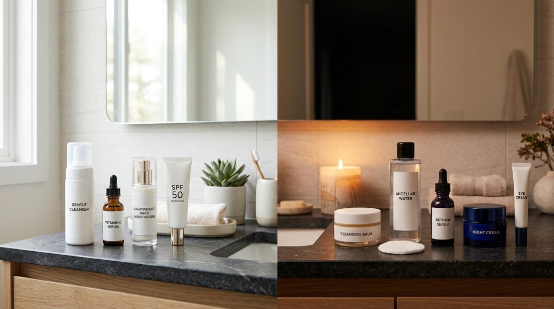 Morning vs Night Skincare: What Products Should Go Where and Why