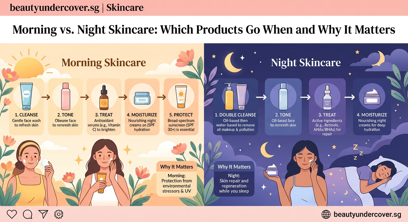 Morning vs. Night Skincare: Which Products Go When and Why It Matters — 2