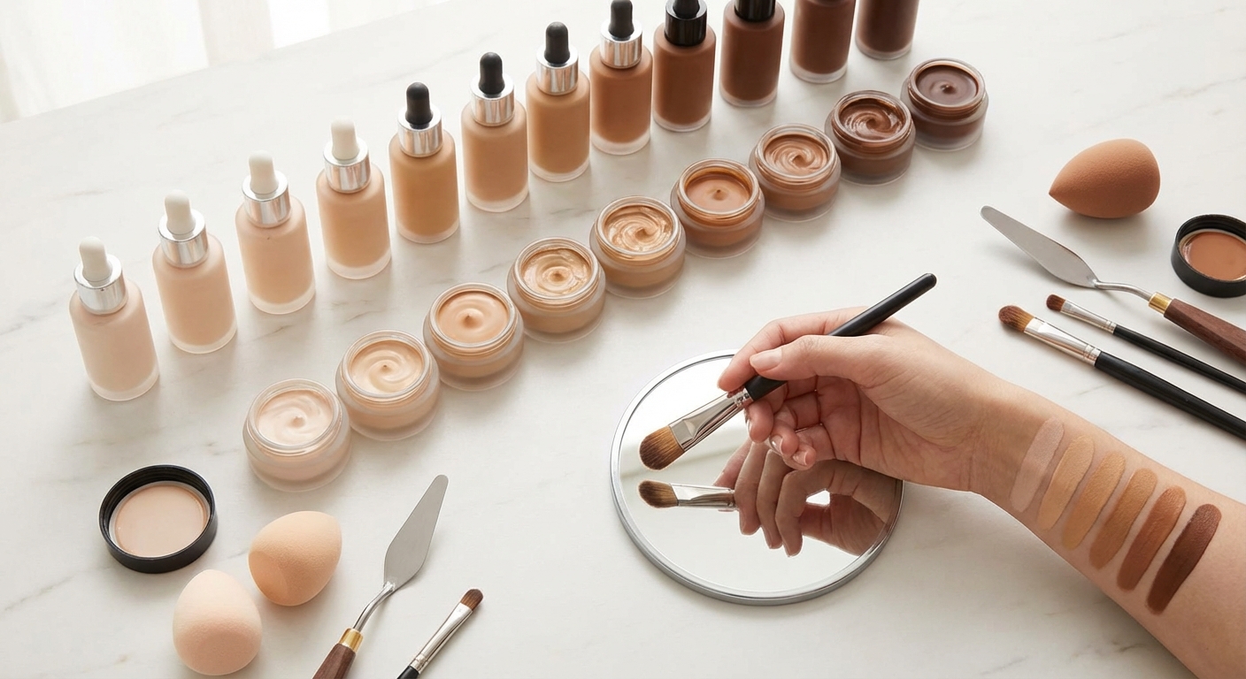The Ultimate Guide to Choosing the Right Foundation Shade for Your Skin ...