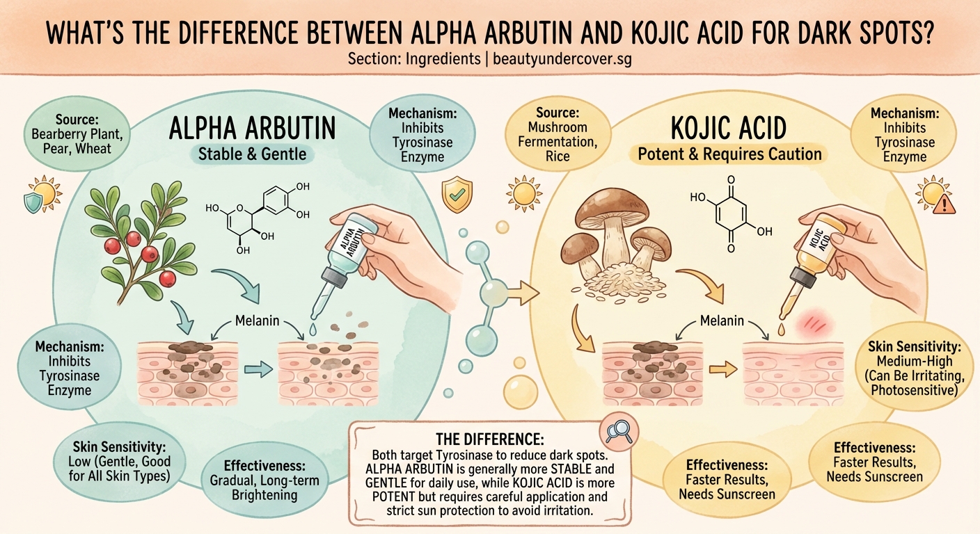 What's the Difference Between Alpha Arbutin and Kojic Acid for Dark Spots? — 1